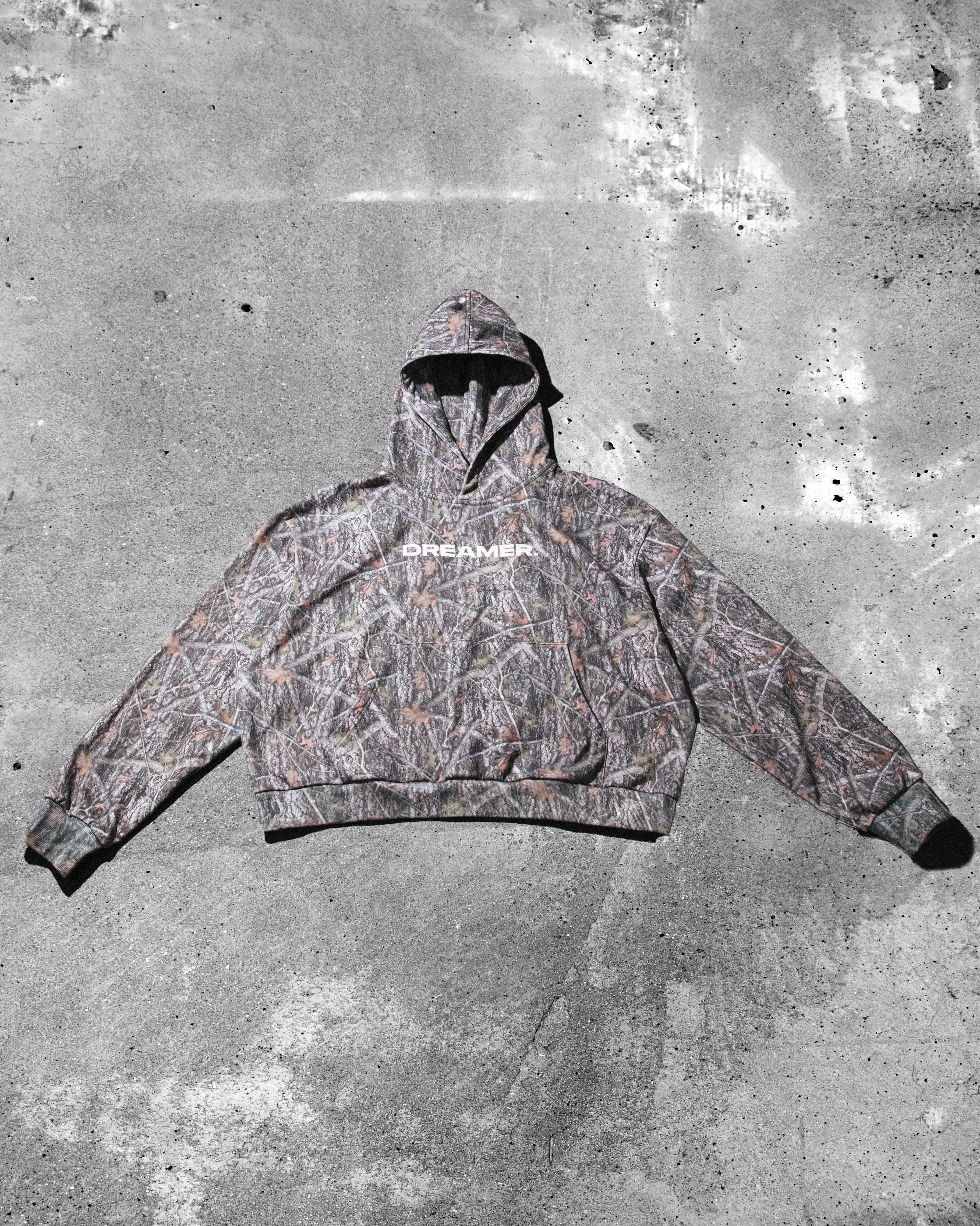 完売品】Layered Crush Hoodie(Camo×Gray) Premium Hoodie | Camo 