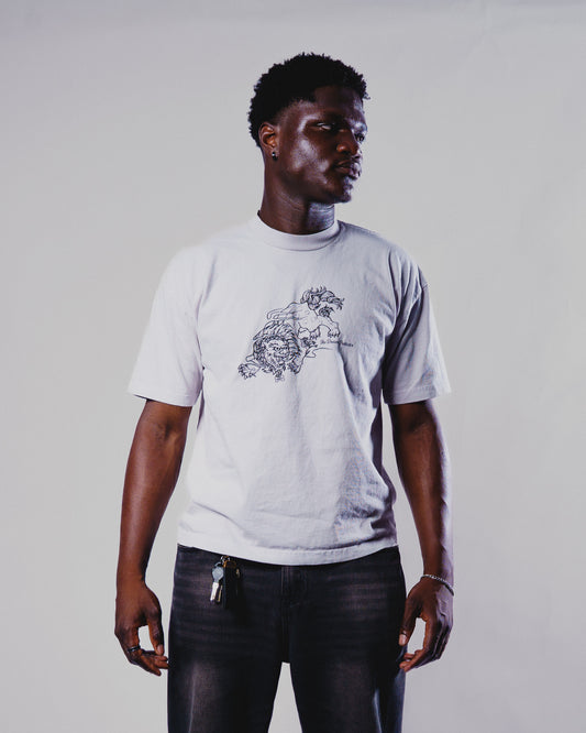 "Baku" Tee - Heather Grey